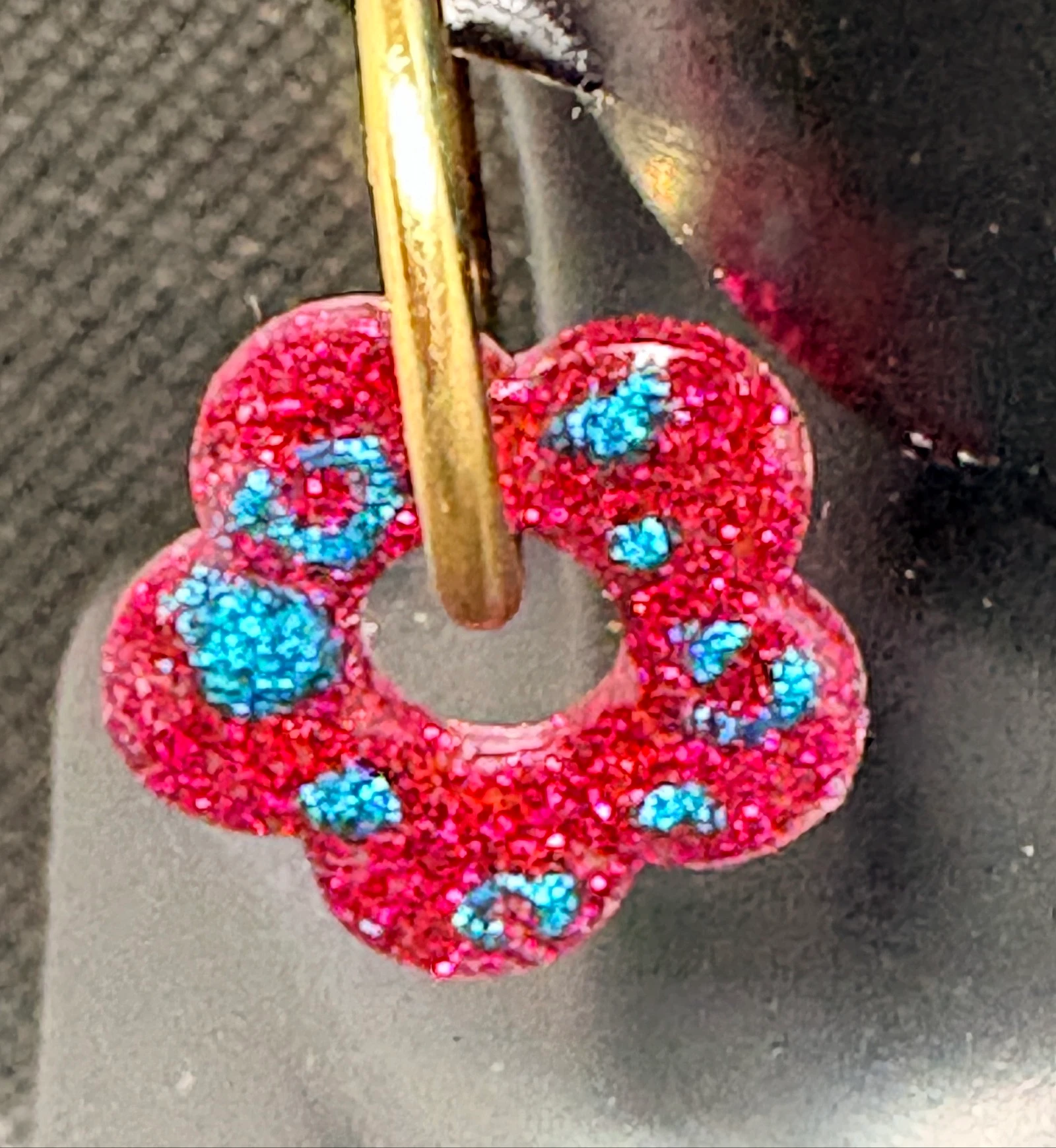 Hoop earrings with interchangeable charms – photo 2